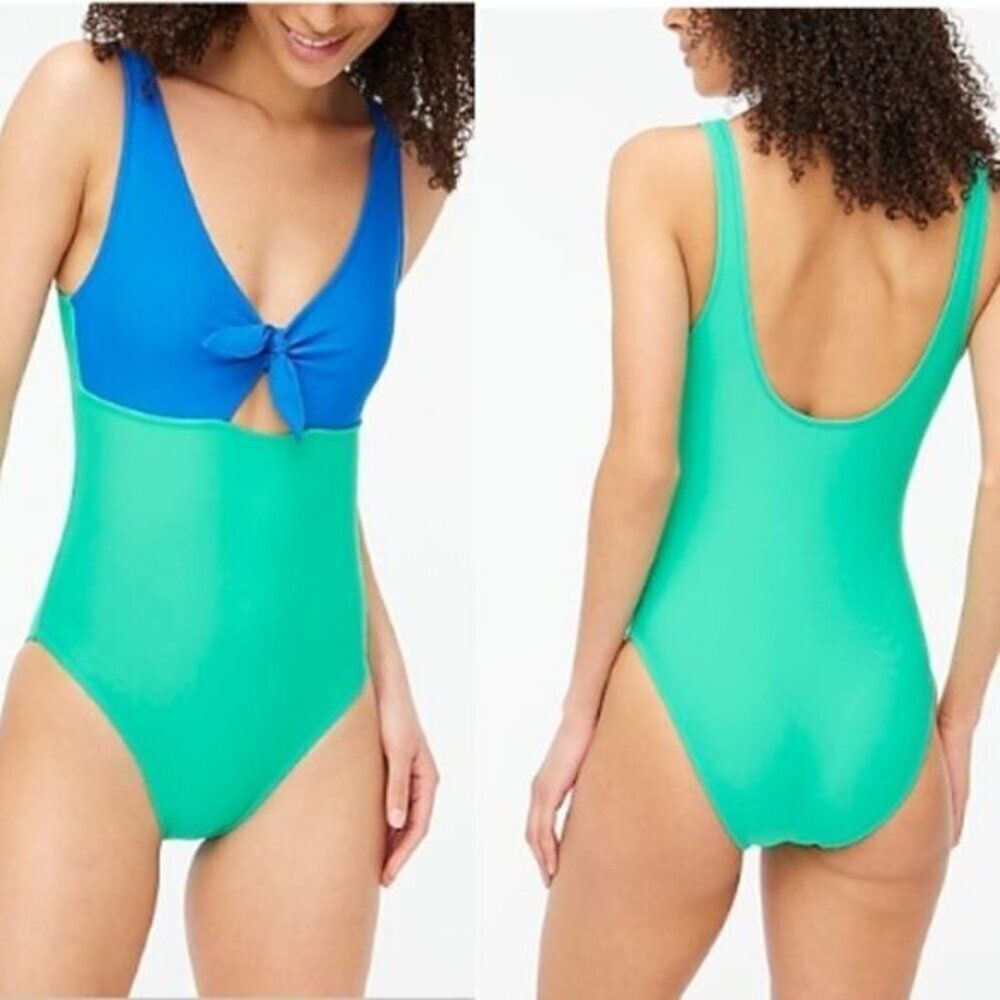 J.Crew Women's One-piece Cutout Swimsuit w/ Bow